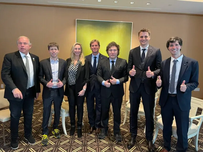Javier Milei ja Sam Altman