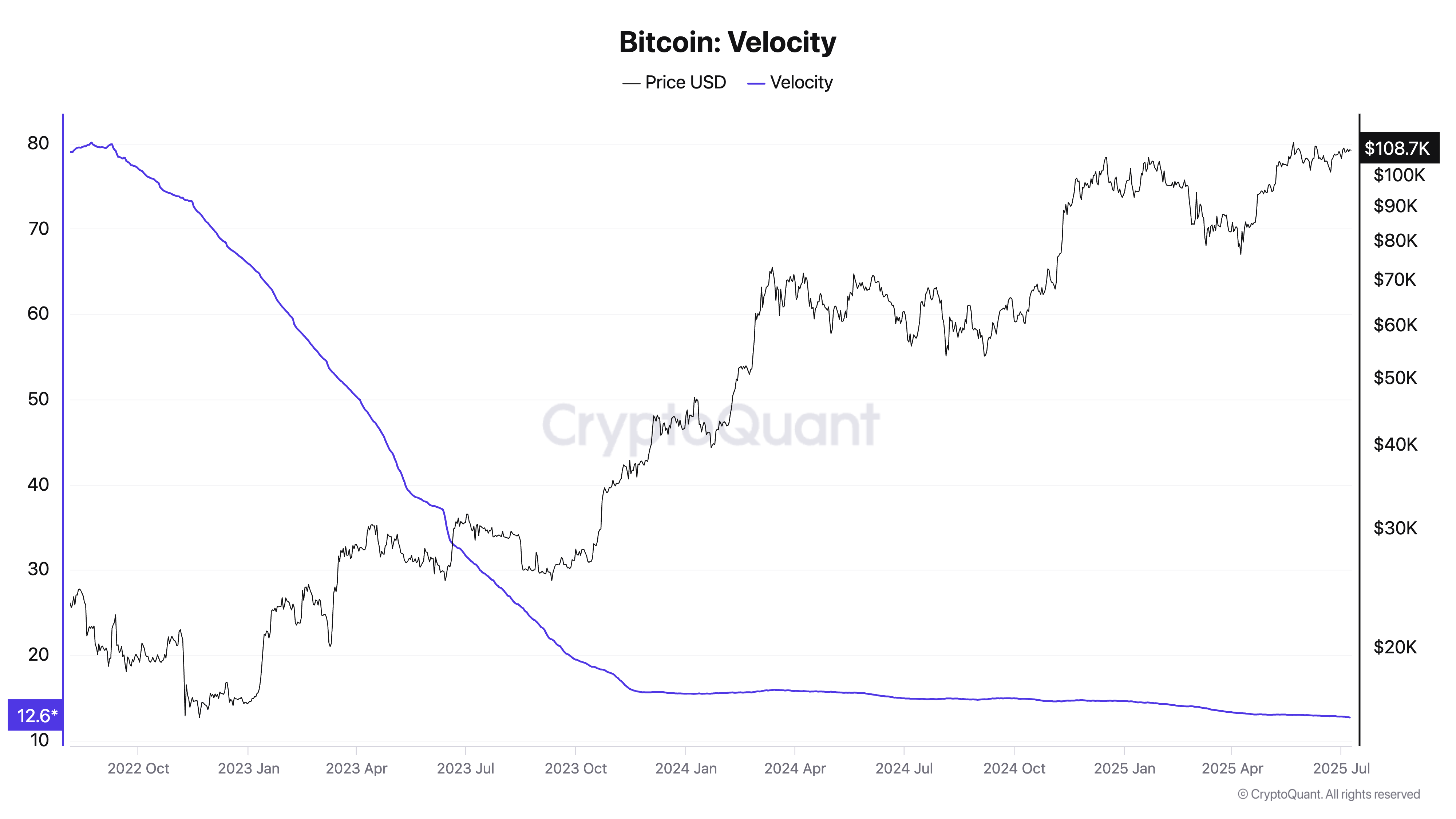 Bitcoin Velocity.
